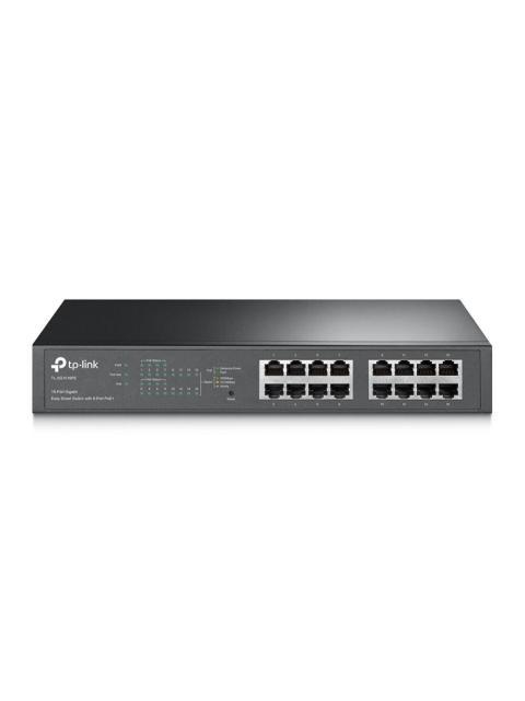 SWITCH TP-LINK GIGABIT ETHERNET TL-SG1016PE 16 PUERTOS 10-100-1000 MBPS 32 GBIT-S 8000 ENTRADAS - ADMINISTRABLE