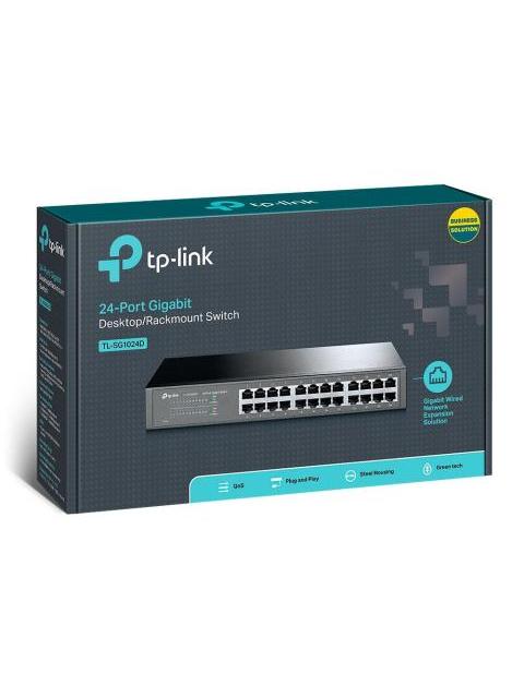 SWITCH TP-LINK GIGABIT ETHERNET TL-SG1024D 24 PUERTOS 10-100-1000MBPS 48 GBIT-S 8000 ENTRADAS NO ADMINISTRABLE - Image 4