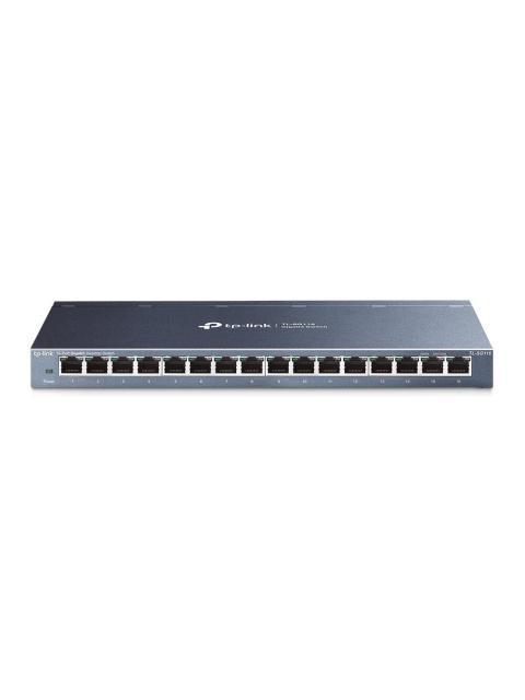 SWITCH TP-LINK GIGABIT ETHERNET TL-SG116 16 PUERTOS ETHERNET 10-100-1000MBPS 32GBIT-S 8000 ENTRADAS - NO ADMINISTRABLE