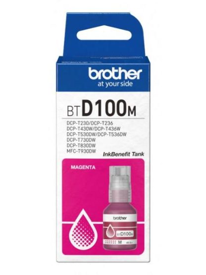 TANQUE DE TINTA BROTHER BTD100M MAGENTA 5000 PAGINAS