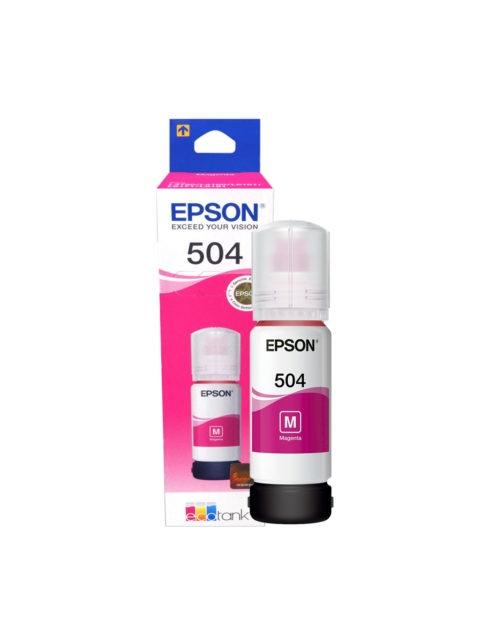 TANQUE DE TINTA EPSON T504 MAGENTA 70ML 6.000 PAGINAS