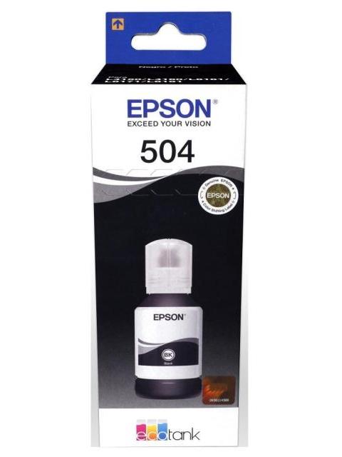 TANQUE DE TINTA EPSON T504 NEGRO 127ML 6.000 PAGINAS