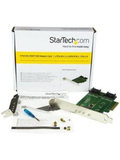 STARTECH  TARJETA PCI EXPRESS DE 3 PUERTOS M.2 PARA SSD - Image 7