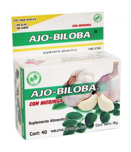 TBS. AJO-BILOBA C 40 CON MORINGA NATURALES CALIFORNIA