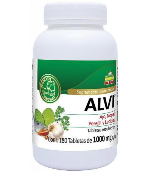TBS. ALVI C 180 1000MG C U AJO NOPALPEREJIL Y LECITINA PRONAT
