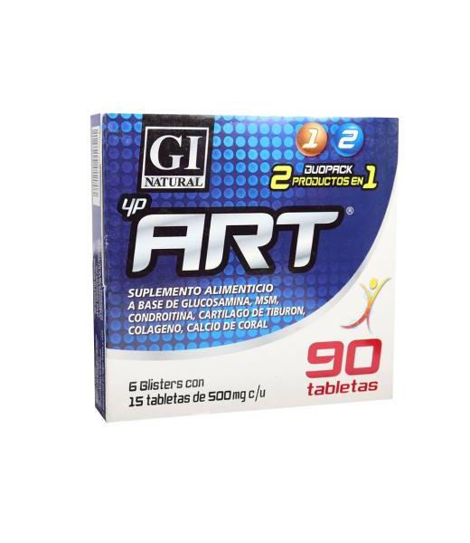 TBS. ART C 90 6 BLISTERS C 15 TBS. C U 500MG GLUCOSAMINAMSMCONDRO SOLO PARA DIABETICOS