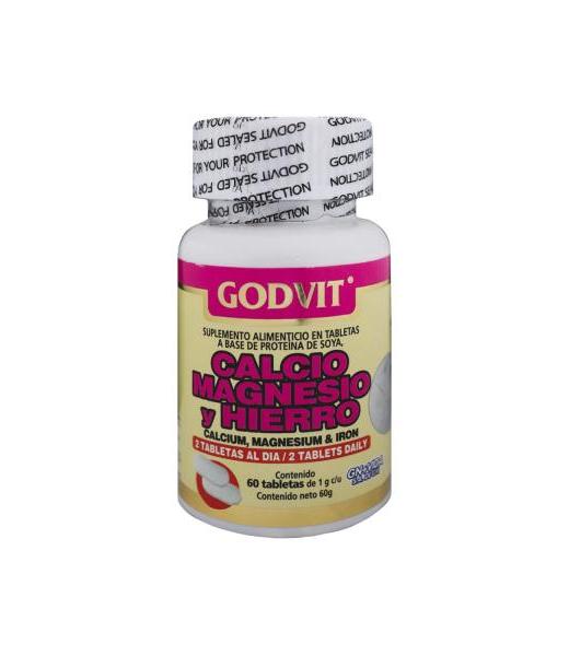 TBS. CALCIO MAGNESIO Y HIERRO C 60 CALCIUM MAGNESIUM & IRON GN+VIDA