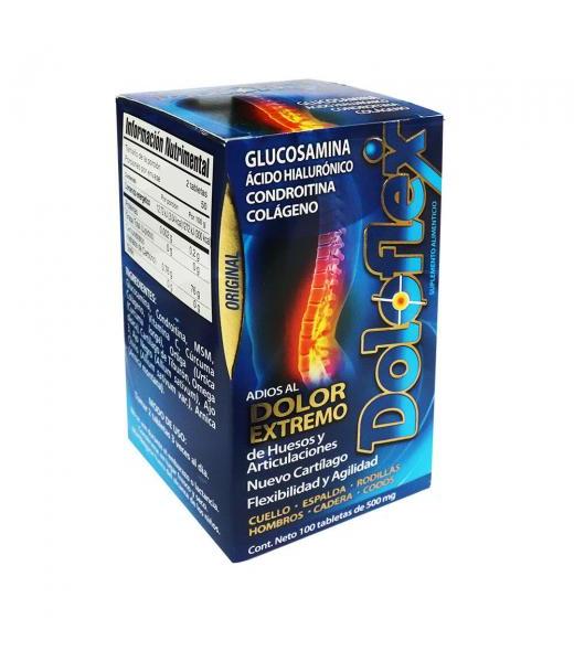 TBS. DOLOFLEX C 100 500 MG GLUCOSAMINAACIDO HIALURONICOCONDROITIN SOLO PARA DIABETICOS