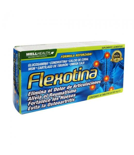 TBS. FLEXOTINA C 30 500MG GLUCOSAMINACONDROITINACALCIO DE CORALMS SOLO PARA DIABETICOS