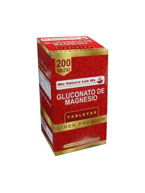 TBS. GLUCONATO DE MAGNESIO C 200 GUMMA CORPORATION