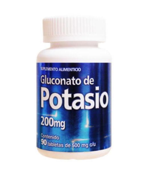 TBS. GLUCONATO DE POTASIO C 90 AUXILIAR EN PROBLEMAS DE CALAMBRES PRONACEN