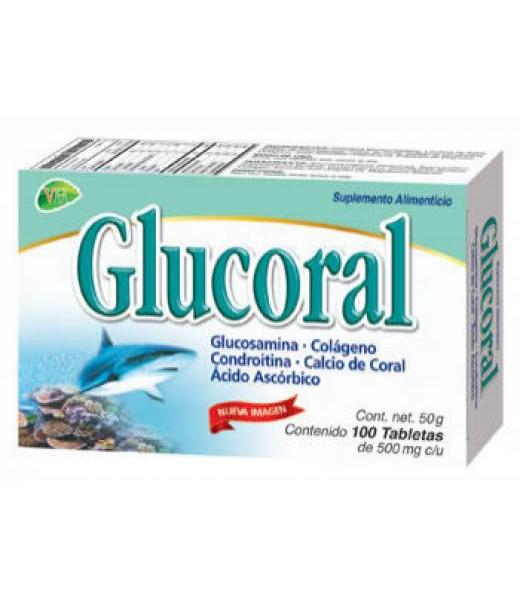 TBS GLUCORAL C 100 GLUCOSAMINACOLAGENOCONDROITINACALCIO DE CORAL VIDA HERBAL