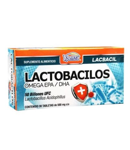 TBS. LACTOBACILOS ADULTO C 30 500 MG OMEGA EPA DHA 50 BILLONES UF SOLO PARA DIABETICOS
