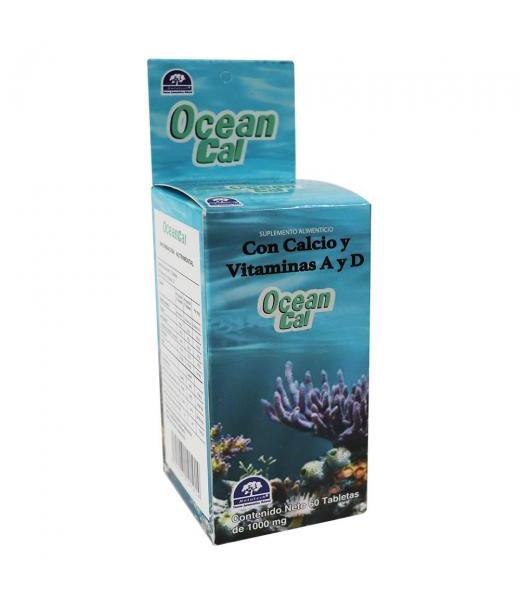 TBS. OCEAN CAL C 60 CON CALCIO Y VITAMOINAS A Y D. LAB. NATUTECH