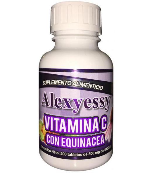 TBS. VITAMINA C CON EQUINACEA ALEXJESSY C 200 NUTRY SALUD