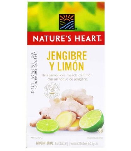 TE JENGIBRE LIMON 20 SOB NATURES HEART