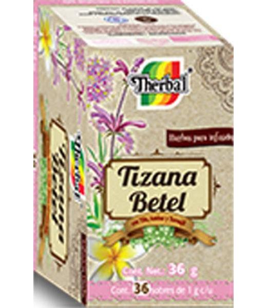 INFUSION TIZANA BETEL C 36 SOB DE 1 GR CON TILA AZHAR Y TORONJIL. THERBAL