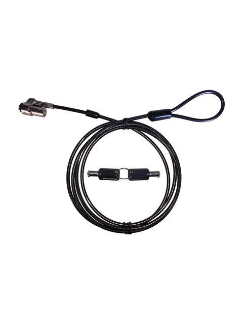 ?TECHZONE CANDADO DE LLAVE PARA LAPTOP 1.8 METROS NEGRO