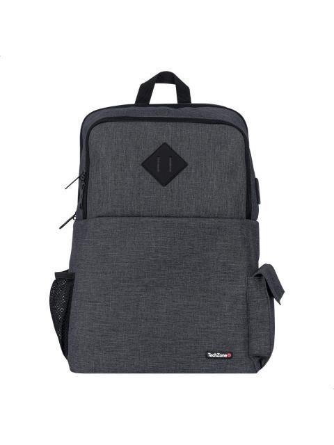 TECHZONE MOCHILA DE NYLON-POLIESTER TZ21LBP03-B PARA LAPTOP 15.6? NEGRO
