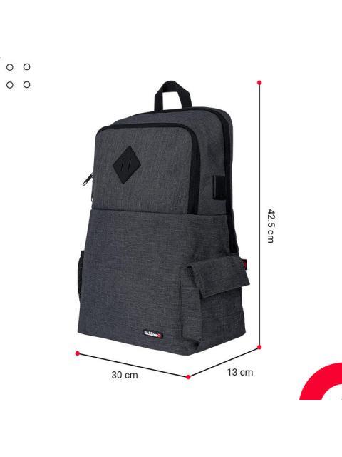 TECHZONE MOCHILA DE NYLON-POLIESTER TZ21LBP03-B PARA LAPTOP 15.6? NEGRO - Image 4