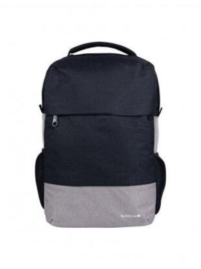 TECHZONE MOCHILA DE NYLON-POLIESTER TZ21LBP07 PARA LAPTOP 15.6 GRIS OXFORD
