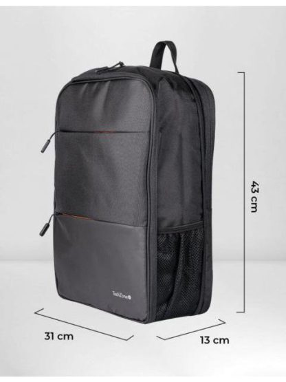 TECHZONE MOCHILA DE POLIESTER EXPAND PARA LAPTOP 16 NEGRO - Image 3