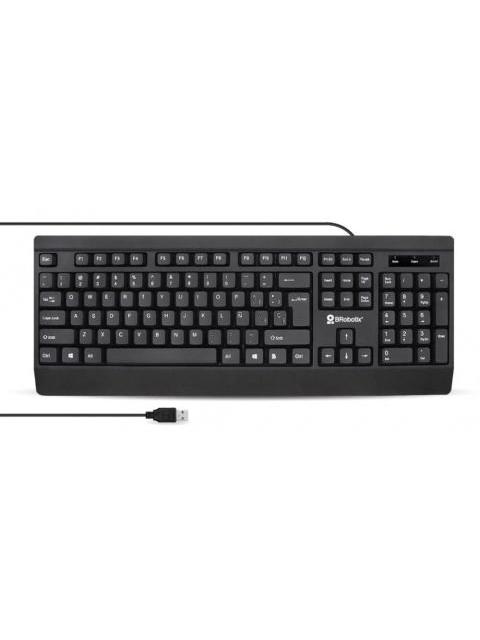 TECLADO BROBOTIX 6007181 TECLADO MECANICO OPTICO ALAMBRICO USB NEGRO ESPANOL