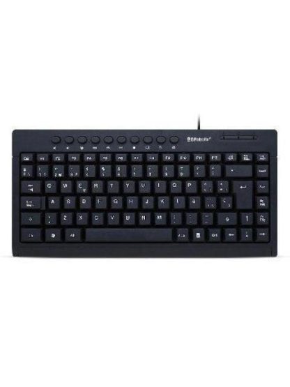 TECLADO BROBOTIX ALAMBRICO USB TECLAS PROGRAMABLES NEGRO 963067