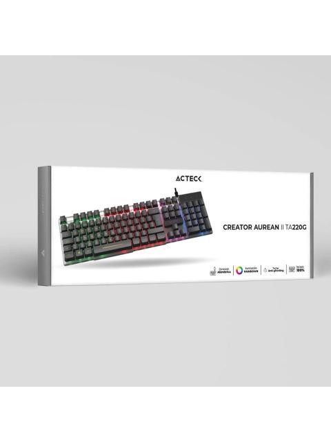 TECLADO GAMER ACTECK AUREAN II TA220G ALAMBRICO USB NEGRO - Image 4