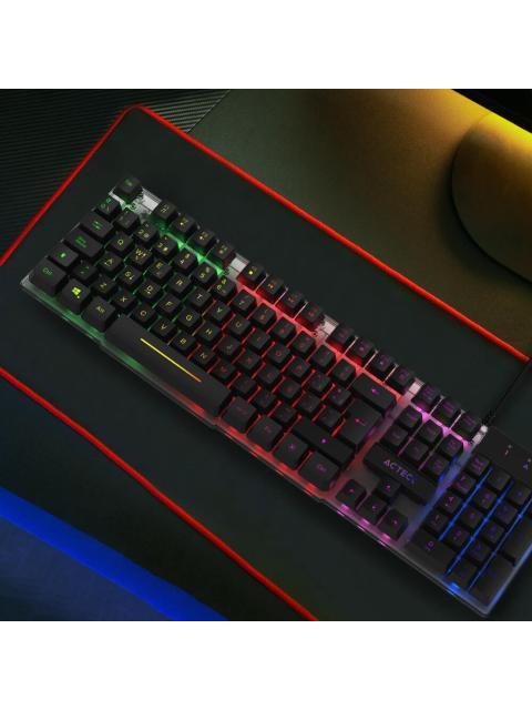 TECLADO GAMER ACTECK AUREAN II TA220G ALAMBRICO USB NEGRO - Image 5