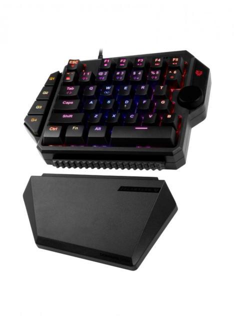 TECLADO GAMER BALAM RUSH DOMINATE GK540 RGB UNA MANO TECLADO MECANICO SWITCH BLUE ALAMBRICO NEGRO (ESPANOL) - Image 3