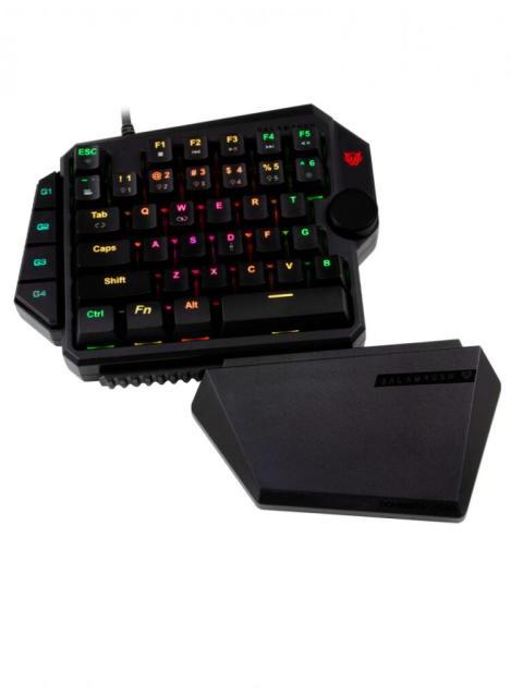 TECLADO GAMER BALAM RUSH DOMINATE GK540 RGB UNA MANO TECLADO MECANICO SWITCH BLUE ALAMBRICO NEGRO (ESPANOL) - Image 4