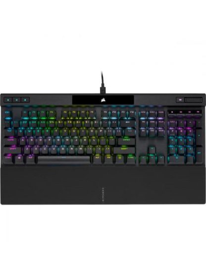 TECLADO GAMER CORSAIR K70 RGB PRO LED RGB TECLADO MECANICO CHERRY MX RED ALAMBRICO USB NEGRO INGLES