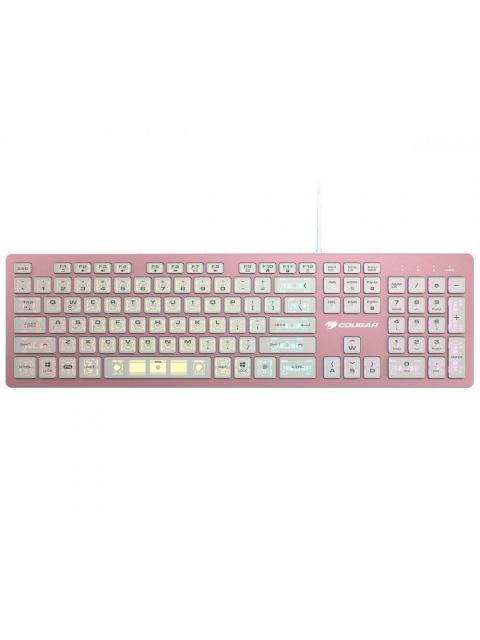 TECLADO GAMER COUGAR VANTAR AX RGB SWITCH TIJERA ALAMBRICO ROSA (INGLES)
