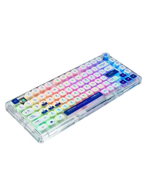 TECLADO GAMER GAME FACTOR KBG800 RGB 60% TECLADO MECANICO SWITCH GRAY INALAMBRICO BLANCO (ESPANOL) - Image 3