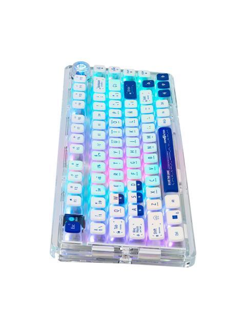 TECLADO GAMER GAME FACTOR KBG800 RGB 60% TECLADO MECANICO SWITCH GRAY INALAMBRICO BLANCO (ESPANOL) - Image 4