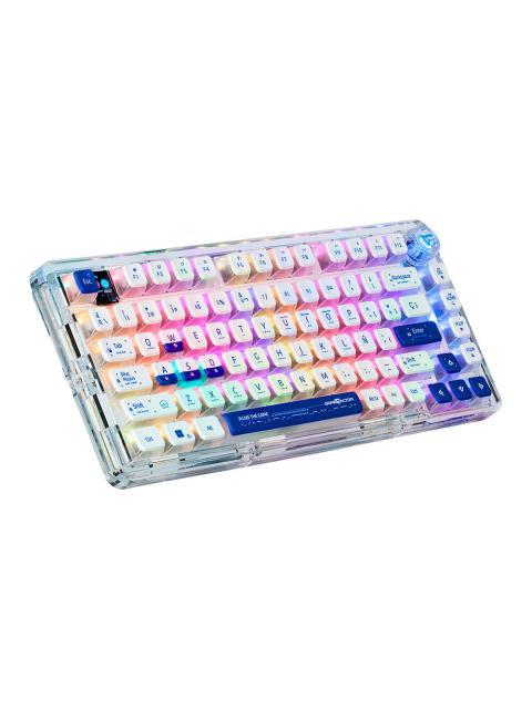 TECLADO GAMER GAME FACTOR KBG800 RGB 60% TECLADO MECANICO SWITCH GRAY INALAMBRICO BLANCO (ESPANOL) - Image 6