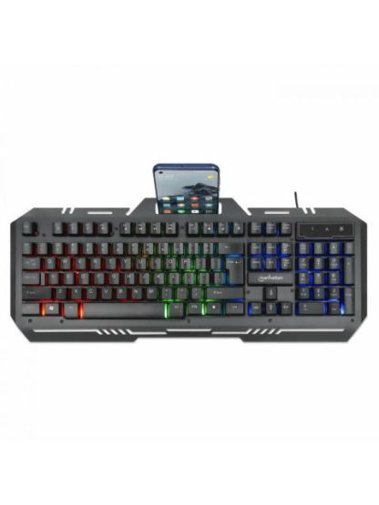 TECLADO GAMER MANHATTAN 180610 RGB ALAMBRICO NEGRO (ESPANOL) - Image 4