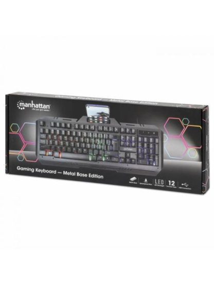 TECLADO GAMER MANHATTAN 180610 RGB ALAMBRICO NEGRO (ESPANOL) - Image 8