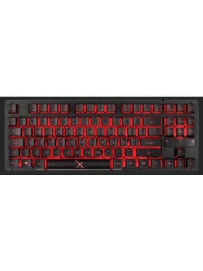 TECLADO GAMER XZEAL XST-300 LED ALAMBRICO NEGRO (ESPANOL)
