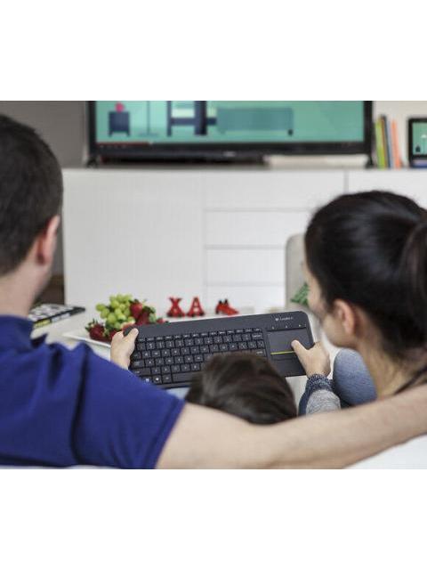 TECLADO LOGITECH TOUCH K400 PLUS INALAMBRICO USB NEGRO (ESPANOL) - Image 5