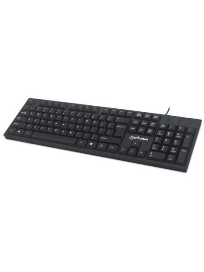 TECLADO MANHATTAN 179324 ALAMBRICO USB NEGRO INGLES