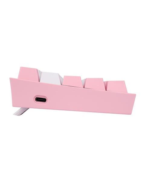 TECLADO MECANICO REDRAGON FIZZ PRO WHITE-PINK BLANCO Y ROSA - Image 3