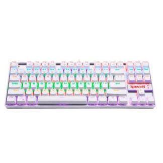 TECLADO MECANICO REDRAGON KUMARA WHITE RAINBOW ESPANOL BLANCO