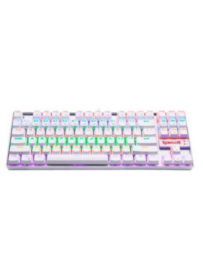 TECLADO MECANICO REDRAGON KUMARA WHITE RAINBOW ESPANOL BLANCO