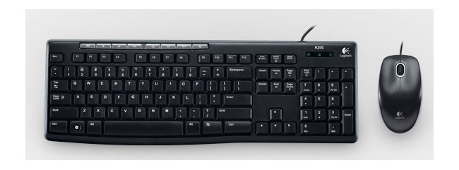 KIT DE TECLADO Y MOUSE LOGITECH MK200 USB NEGRO (ESPANOL) - Image 3