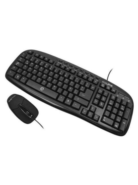 KIT DE TECLADO Y MOUSE EASY LINE BALANCE ALAMBRICO USB NEGRO (INGLES) - Image 3