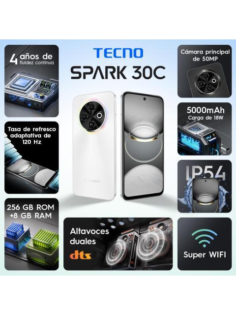 TECNO SPARK 30C KL5 DUAL SIM 256 GB BLANCO 8 GB RAM - Image 3