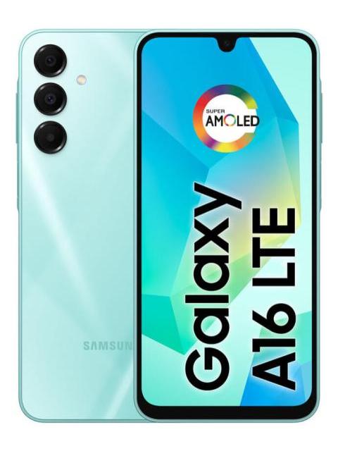 TELEFONO CELULAR SAMSUNG GALAXY A16 256 GB + 8 GB DE RAM CAMARA DE HASTA 50 MP PANTALLA 6.7 NFC IP54 BATERIA VERDE CLARO DE 5000 MAH