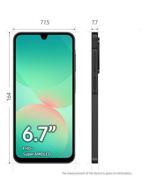 TELEFONO CELULAR SAMSUNG GALAXY A26 5G 256 GB 8 GB DE RAM CAMARA DE 50 MP IP67 PANTALLA SUPER AMOLED 6.7 NFC - NEGRO - Image 8